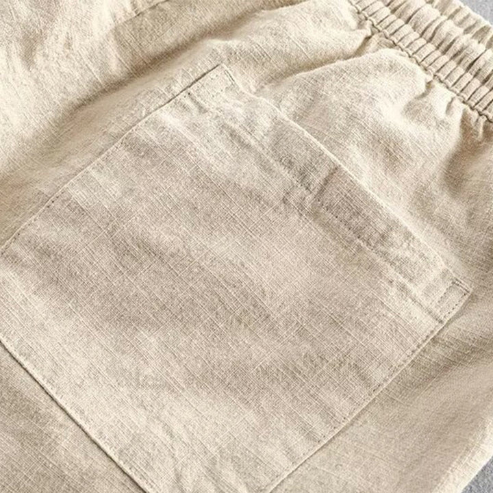 Buddha Stonesドローストリング 伸縮性ウエスト コットン メンズ ショートパンツ ポケット付き - image 19