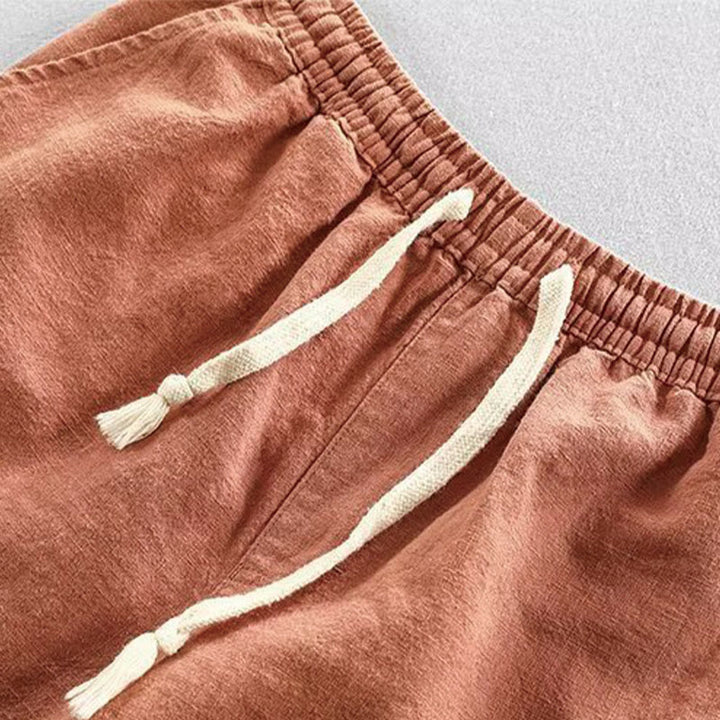 Buddha Stonesドローストリング 伸縮性ウエスト コットン メンズ ショートパンツ ポケット付き - image 11