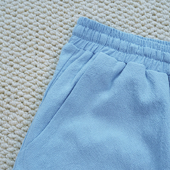 Buddha Stones夏 無地 つなぎ デザイン コットン リネン レディース パンツ ポケット付き - image 32