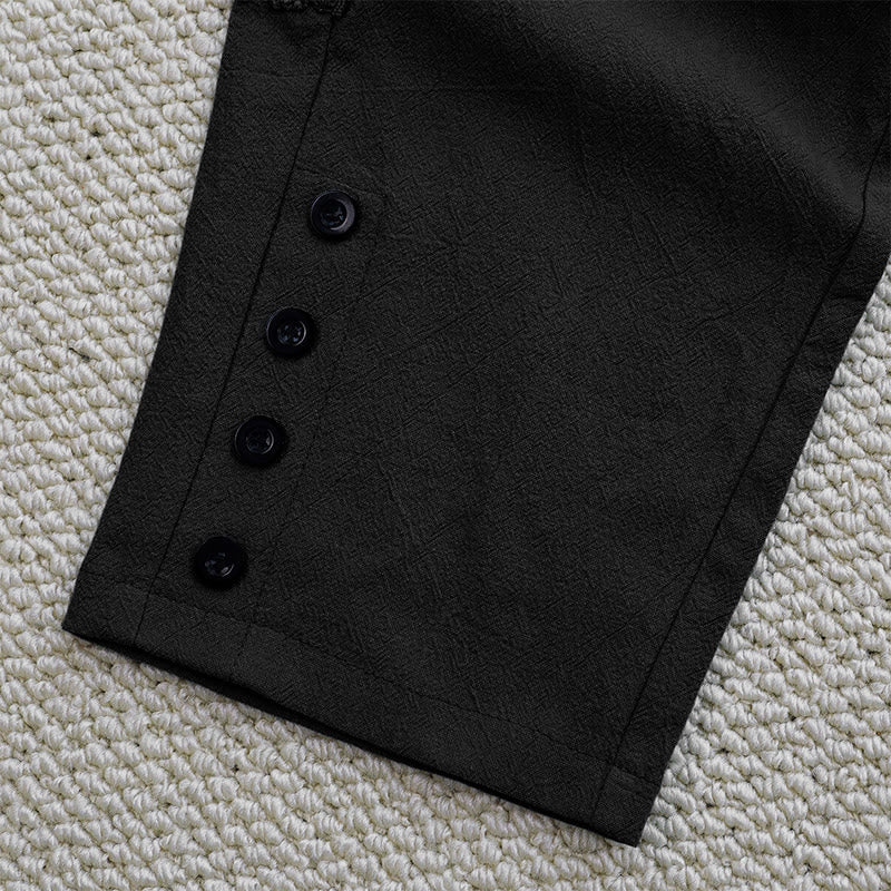 Buddha Stones夏 無地 つなぎ デザイン コットン リネン レディース パンツ ポケット付き - image 13