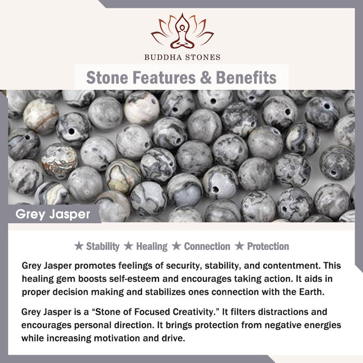 Buddha Stones天然イレギュラーカットオブシディアン グレージャスパー 925スターリングシルバー ロールドリーフビーズ プロテクションブレスレット