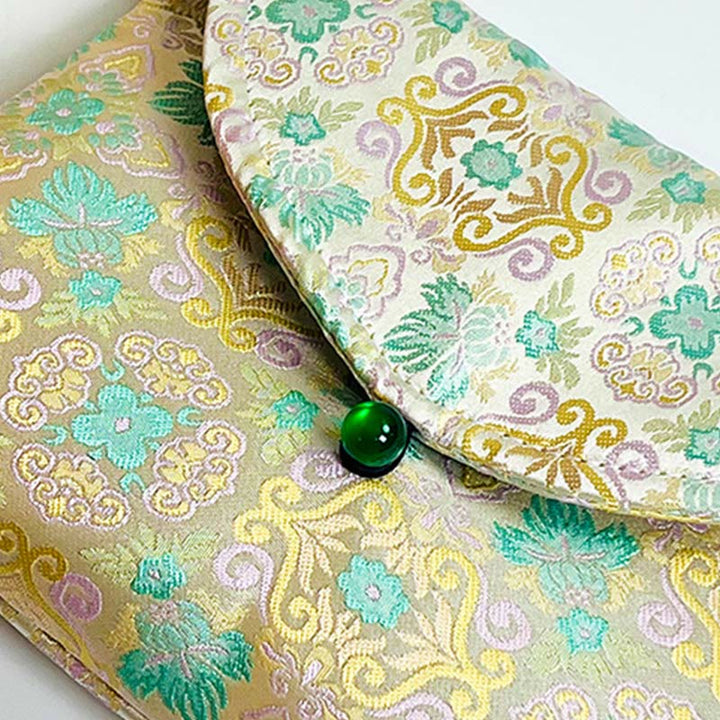 Buddha Stonesレトロ花柄ポリエステルコットン刺繍クロスボディバッグハンドバッグ