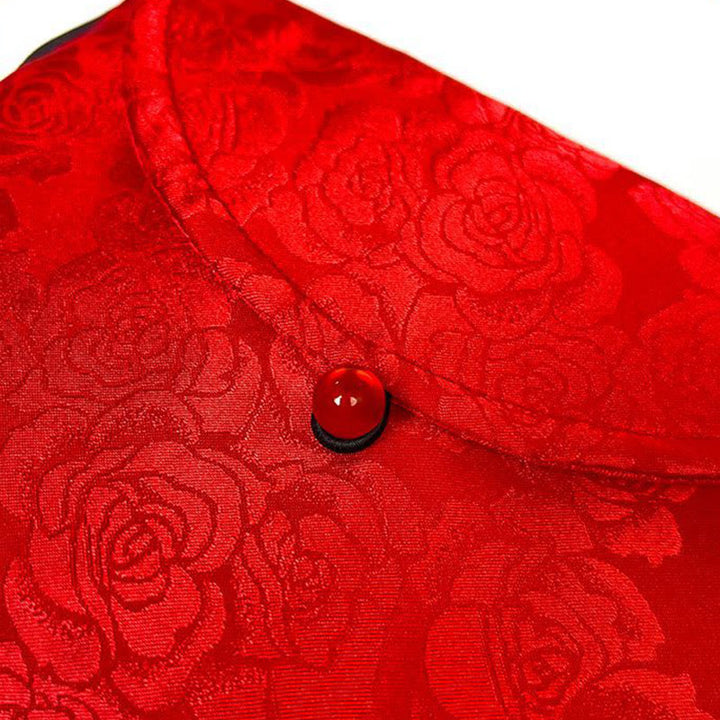 Buddha Stonesレトロ花柄ポリエステルコットン刺繍クロスボディバッグハンドバッグ