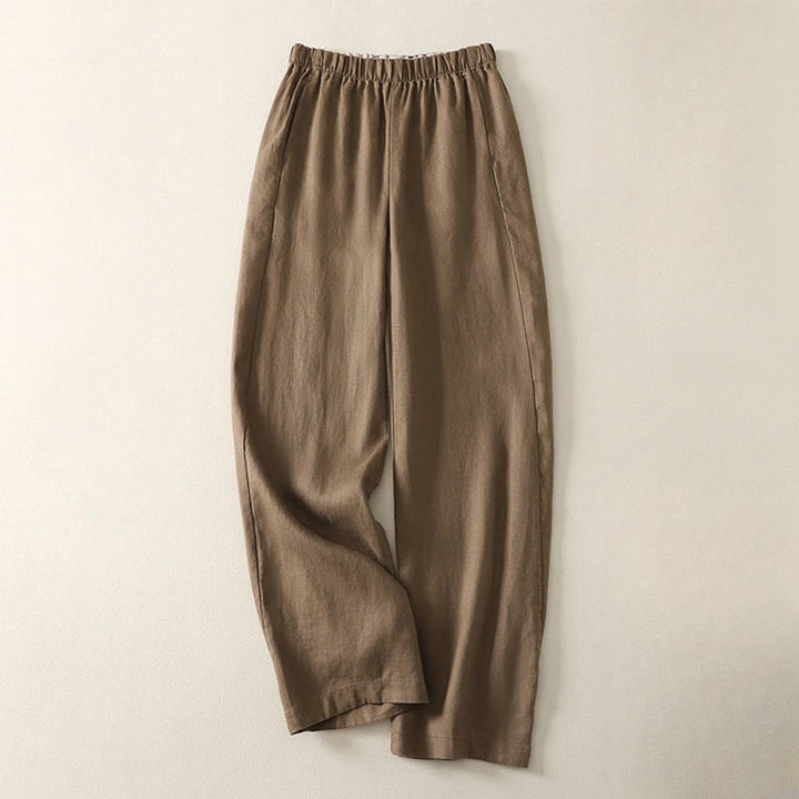 Buddha Stonesデイリー 無地 シンプルデザイン コットンリネン レディース パンツ ポケット付き - ペルー - US8-10,UK/AU12-14,EU40-42 (2XL) - image 7