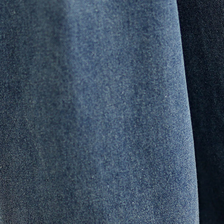 Buddha Stones秋冬 ヴィンテージ風 ダメージ加工 ハイウエスト レディース ワイドレッグパンツ ポケット付き - image 8