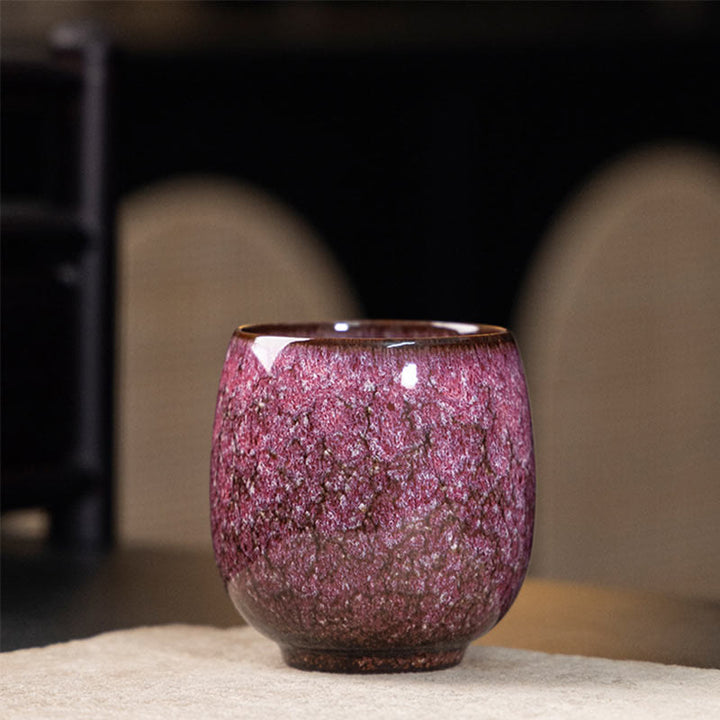 Buddha Stones手作りの小さな中国建展窯変陶器ティーカップカンフーティーカップ150ml