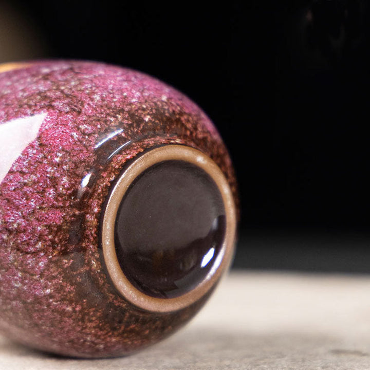 Buddha Stones手作りの小さな中国建展窯変陶器ティーカップカンフーティーカップ150ml