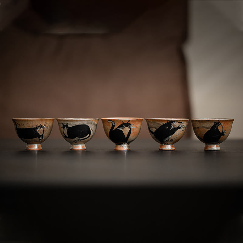 Buddha Stones小さくてかわいい猫のティーカップ カンフーティーカップ 60ml - image 16