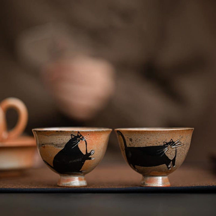 Buddha Stones小さくてかわいい猫のティーカップ カンフーティーカップ 60ml - image 14