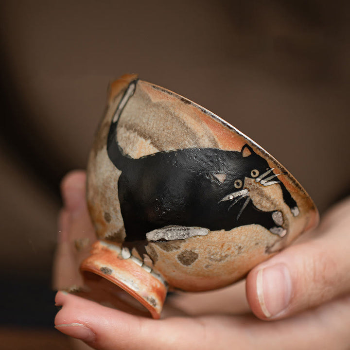 Buddha Stones小さくてかわいい猫のティーカップ カンフーティーカップ 60ml - image 13