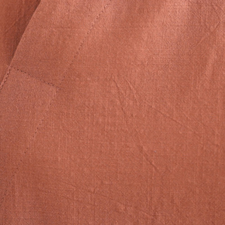 Buddha Stonesの夏ヴィンテージ純色中国風フロッグボタンチャイナドレス、チャイナドレス、ミディ丈ドレス