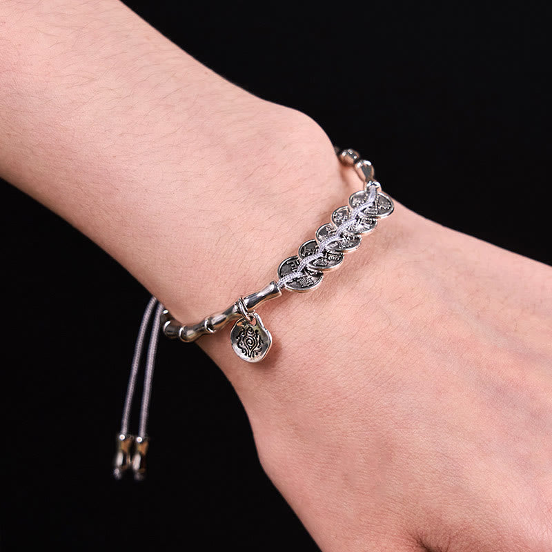 Buddha Stones五帝銭山鬼銭ブレスレット