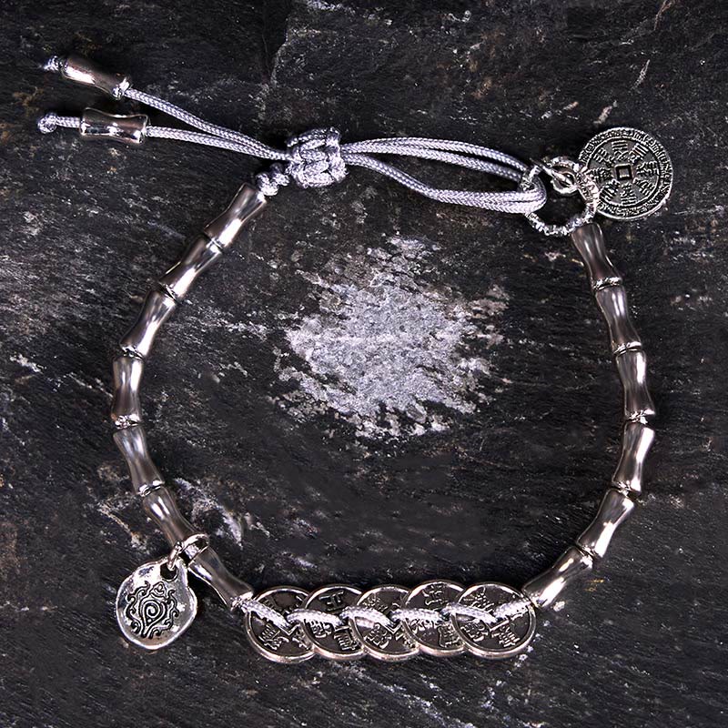 Buddha Stones五帝銭山鬼銭ブレスレット