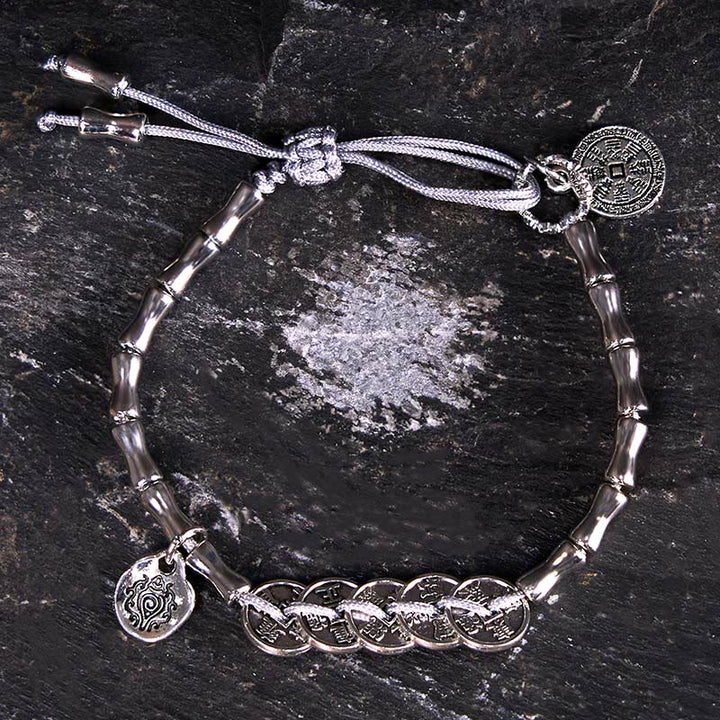 Buddha Stones五帝銭山鬼銭ブレスレット