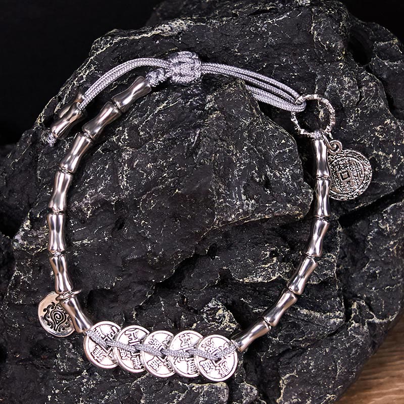 Buddha Stones五帝銭山鬼銭ブレスレット