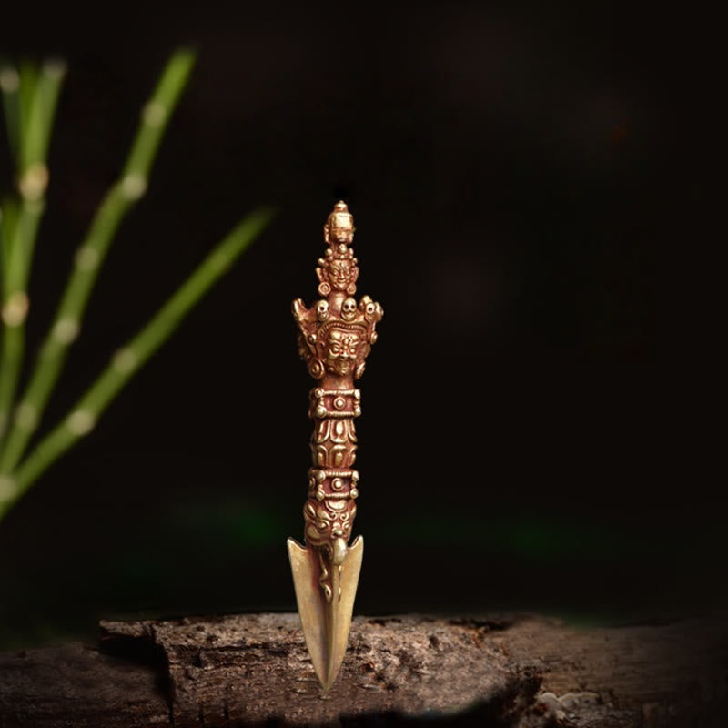 Buddha Stones手作り 小型 ネパール ヴァジュラ ドルジェ 強度 銅 金属 装飾