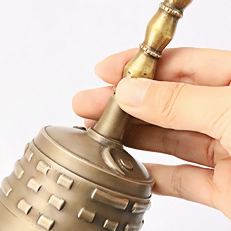 Buddha Stones手作り チベット 瞑想 金剛杵 ドルジェ 鐘 ひょうたん 陰陽 銅製 悟り 装飾