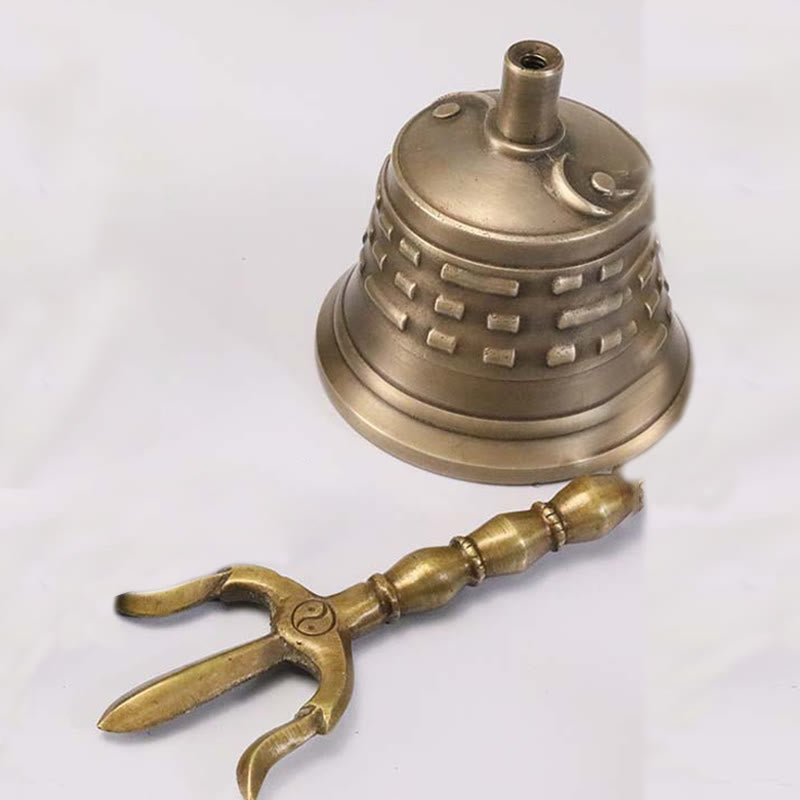 Buddha Stones手作り チベット 瞑想 金剛杵 ドルジェ 鐘 ひょうたん 陰陽 銅製 悟り 装飾