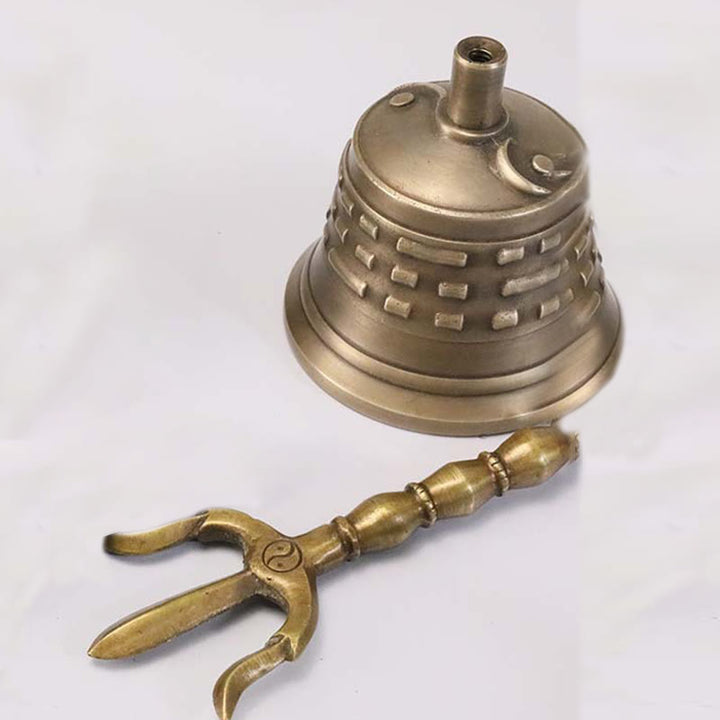 Buddha Stones手作り チベット 瞑想 金剛杵 ドルジェ 鐘 ひょうたん 陰陽 銅製 悟り 装飾