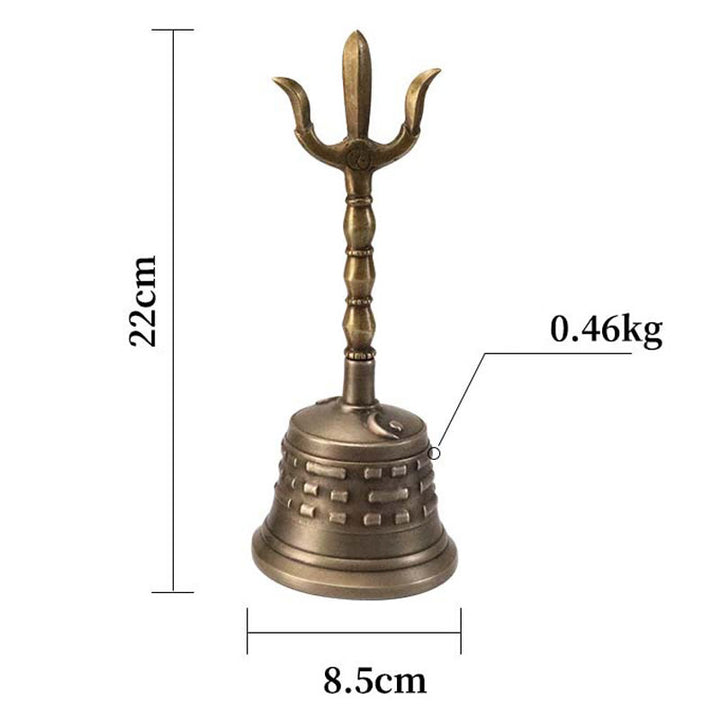 Buddha Stones手作り チベット 瞑想 金剛杵 ドルジェ 鐘 ひょうたん 陰陽 銅製 悟り 装飾