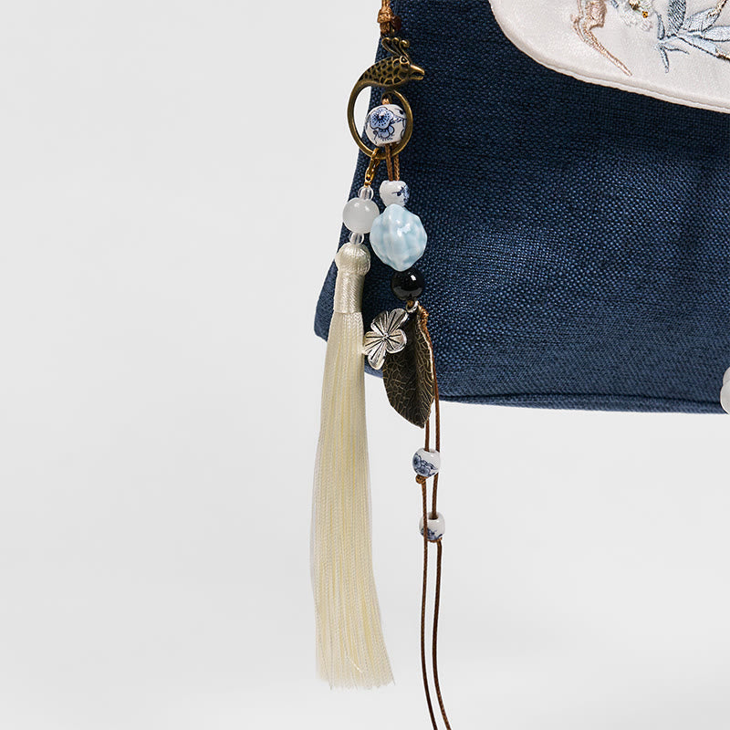 Buddha Stonesハンドメイド刺繍入り大容量ポリエステルキャンバスバックパック