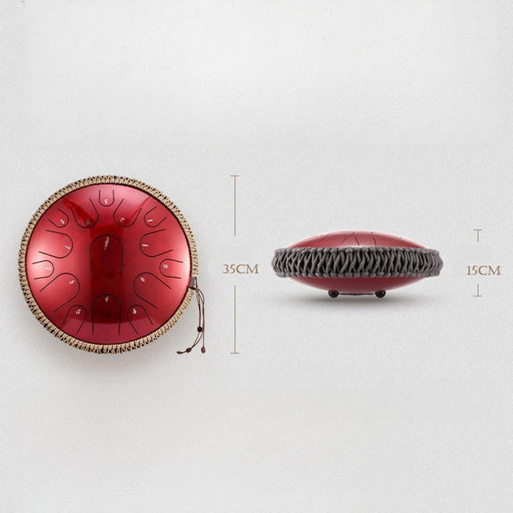 Buddha Stonesスチールタンドラム サウンドヒーリング マインドフルネス瞑想 ドラムキット 15音 14インチ 打楽器