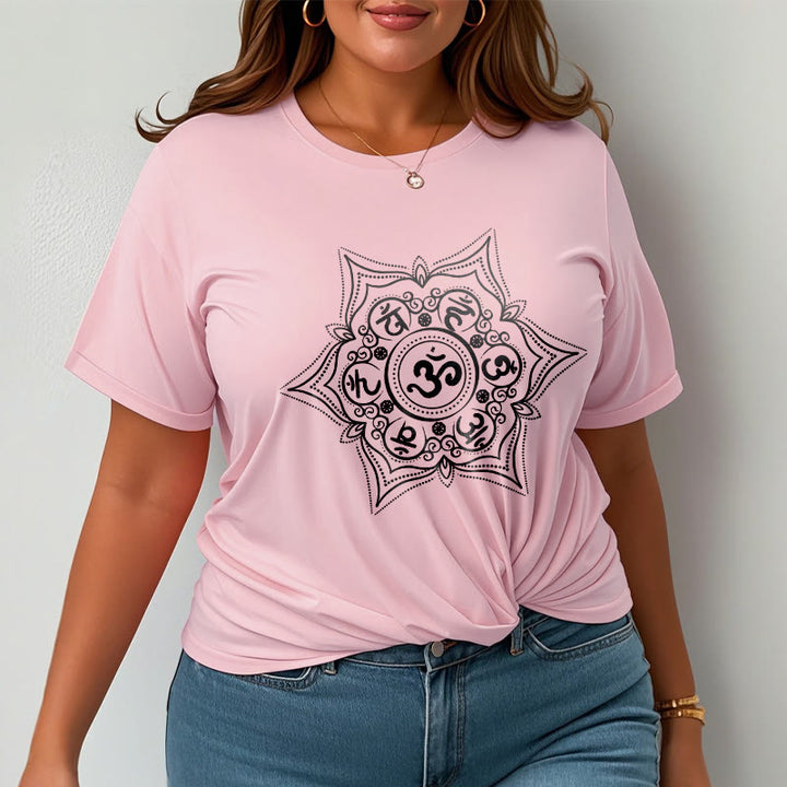 Buddha Stones Mandala オーム・マニ・パドメ・フム Tee Tシャツ - image 14