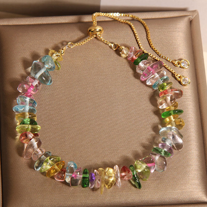 Buddha Stones各種砂利水晶白水晶青水晶守護ブレスレット