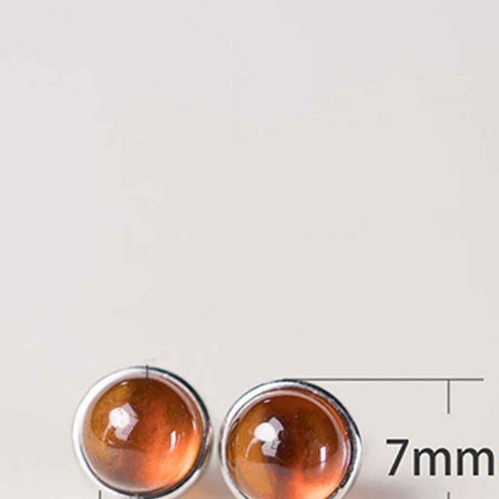 Buddha Stones925スターリングシルバー ガーネットプロテクションイヤリング