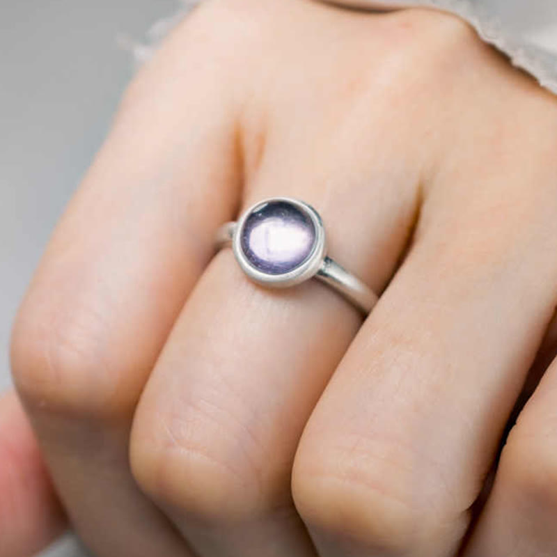 Buddha Stones天然 925 スターリングシルバー アメジスト 調節可能 バランスリング - image 5