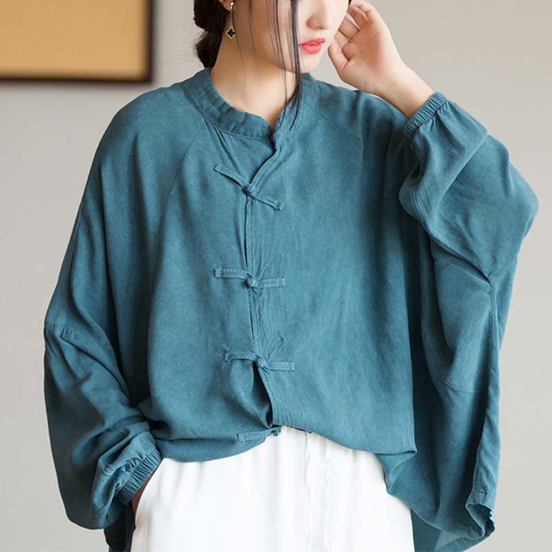 Buddha Stonesカエルボタン長袖シャツ禅太極拳瞑想トップス漢服ジャケット - image 7