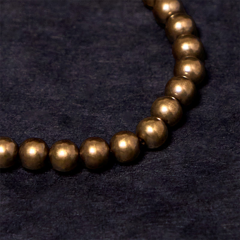 Buddha Stonesレトロ 純銅 真鍮幸運ブレスレット