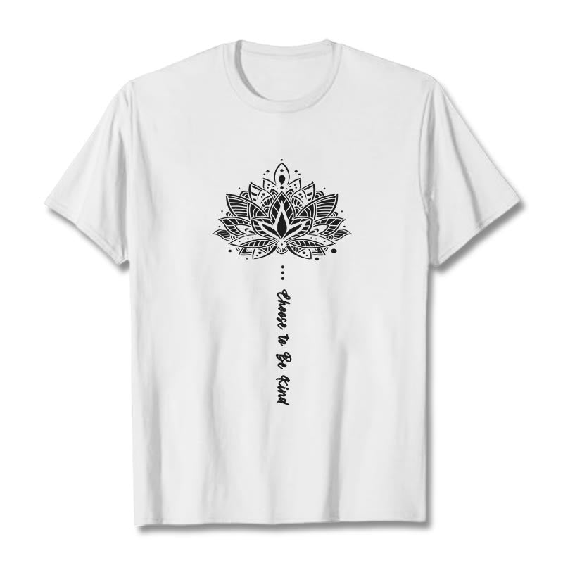 Buddha Stonesは親切を選ぶ 幾何学模様の花Tシャツ - 白 - 2XL - image 8
