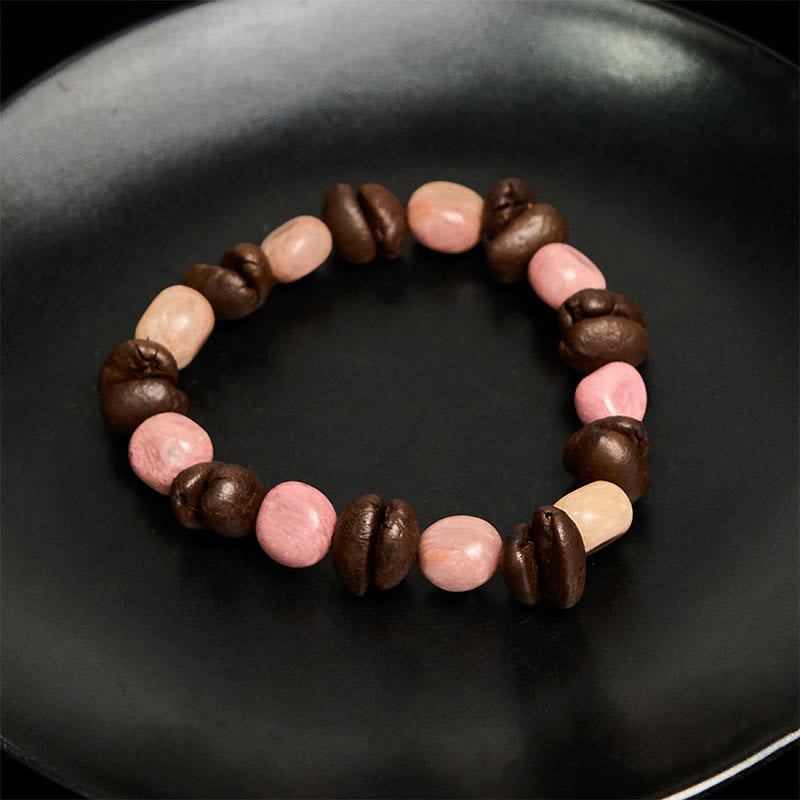 Buddha Stonesハンドメイド 天然コーヒー豆 不規則石ブレスレット - image 4