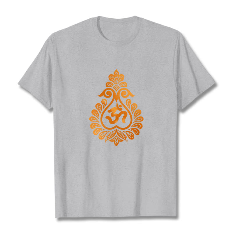Buddha StonesひょうたんOMシンボルデザインTシャツ - ライトグレー - 2XL - image 20