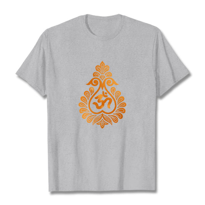 Buddha StonesひょうたんOMシンボルデザインTシャツ - ライトグレー - 2XL - image 20