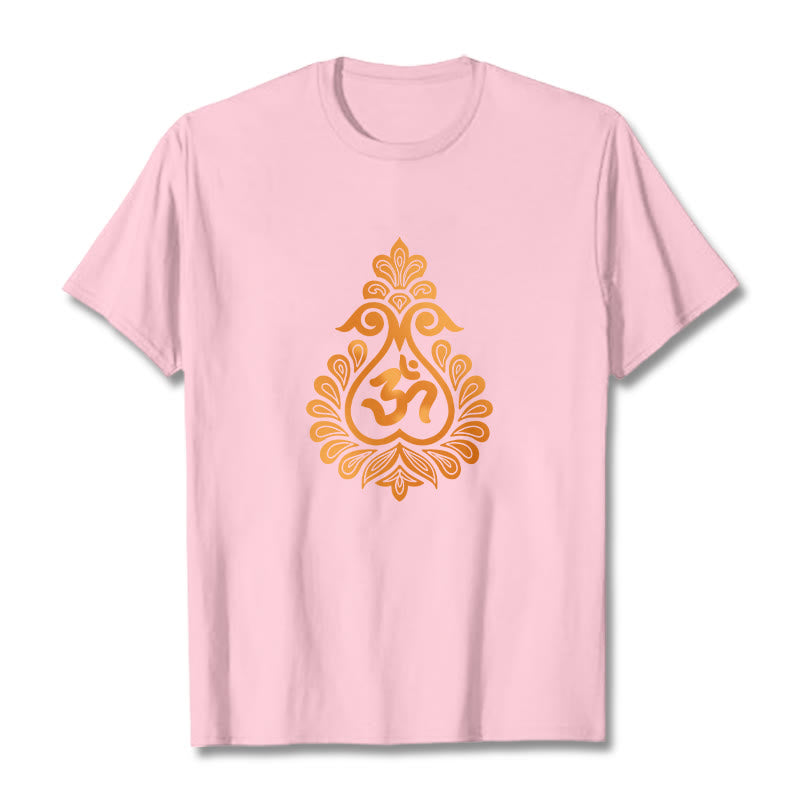 Buddha StonesひょうたんOMシンボルデザインTシャツ - ライトピンク - 2XL - image 16