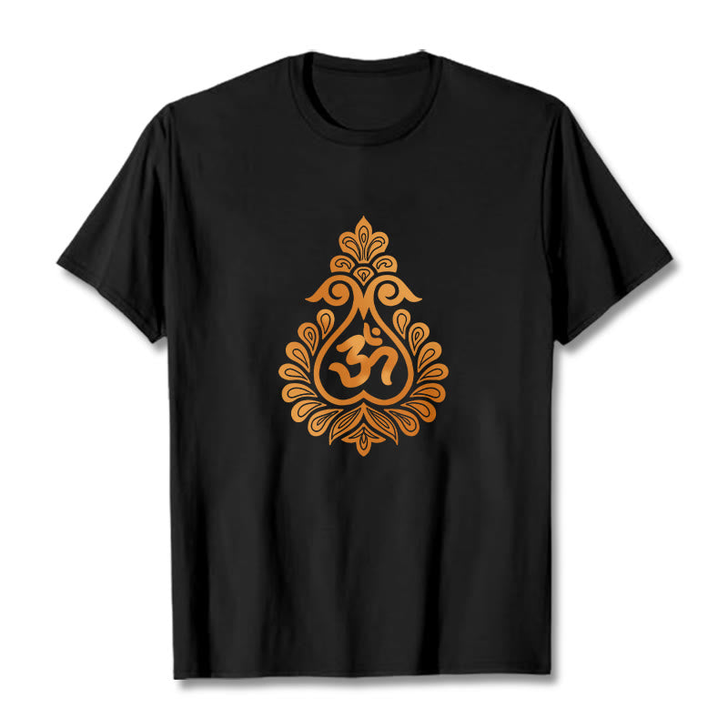 Buddha StonesひょうたんOMシンボルデザインTシャツ - 黒 - 2XL - image 5