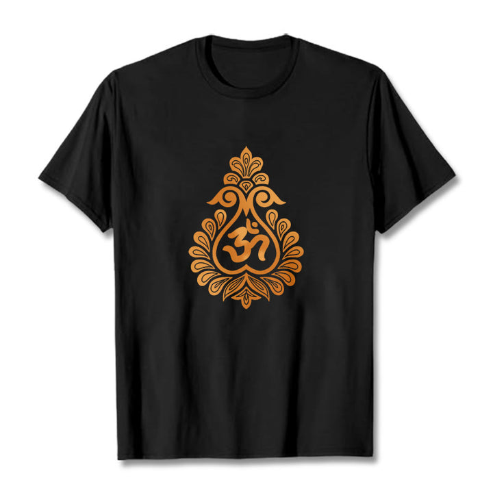 Buddha StonesひょうたんOMシンボルデザインTシャツ - 黒 - 2XL - image 5