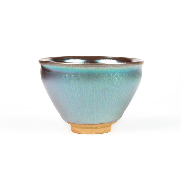 Buddha Stones手作り 中国 Jianzhan 蓮の花 ブルー パープル セラミック ティーカップ カンフー ティーカップ 150ml - image 9