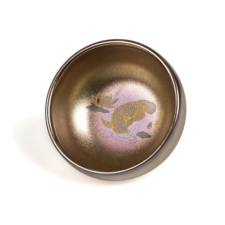 Buddha Stones手作り 中国製 建禅 鯉 蓮の葉 陶器 ティーカップ カンフー ティーカップ 150ml - image 7