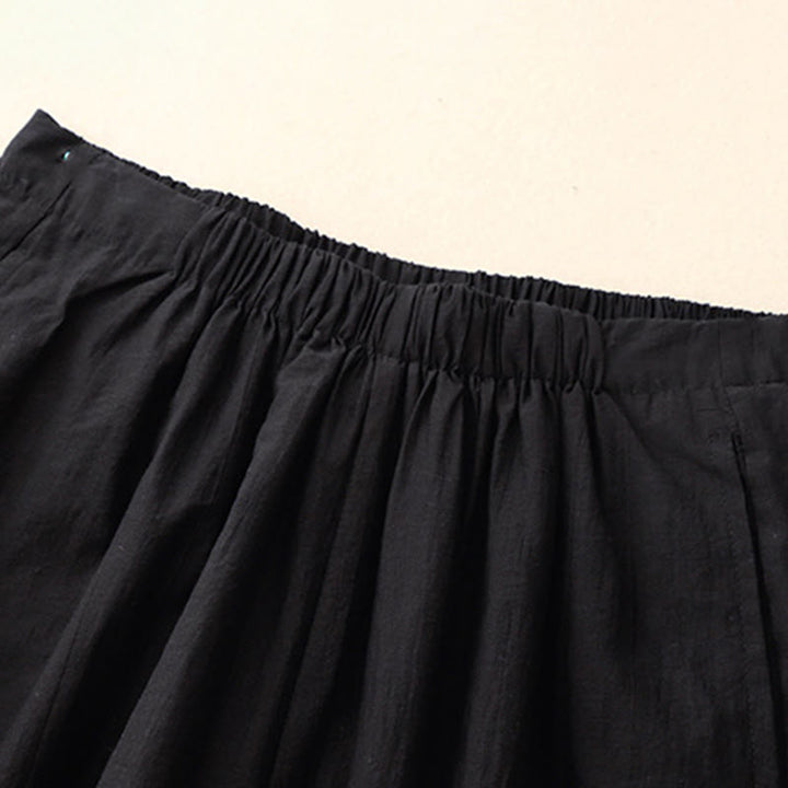 Buddha Stonesカジュアル シンプルデザイン レディース コットン ハーレムパンツ ポケット付き - image 1