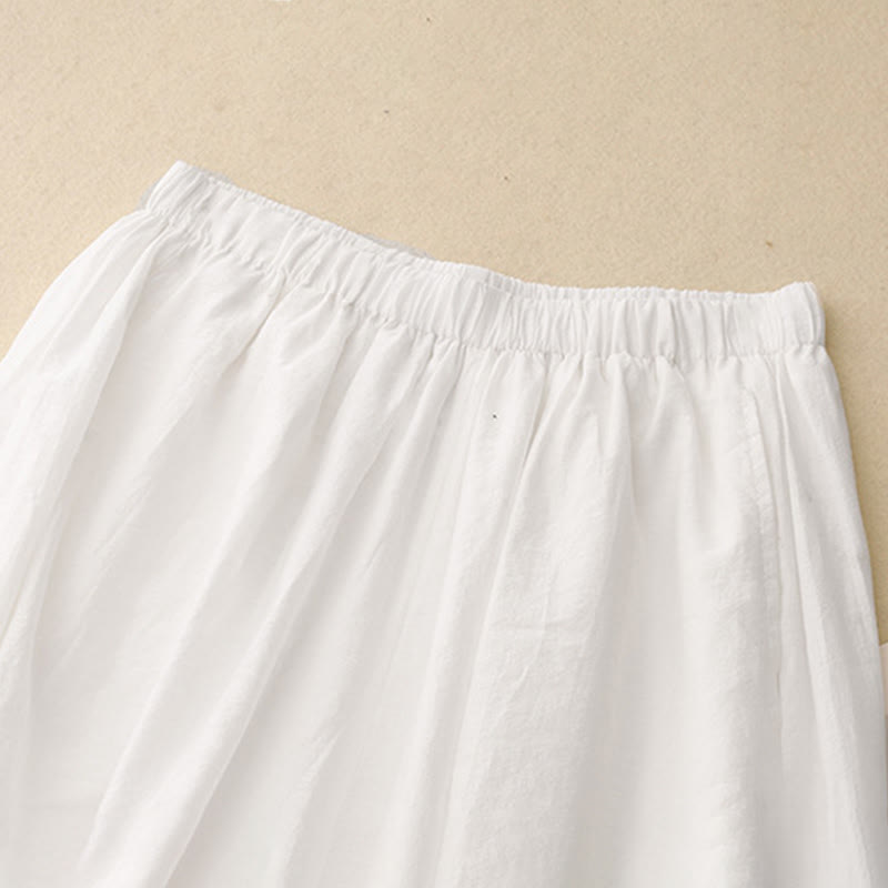 Buddha Stonesカジュアル シンプルデザイン レディース コットン ハーレムパンツ ポケット付き - image 6