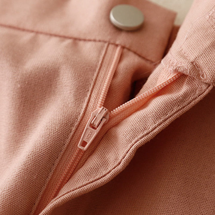 Buddha Stonesカジュアル ストレートレッグデザイン レディース コットンリネン パンツ ポケット付き - image 6