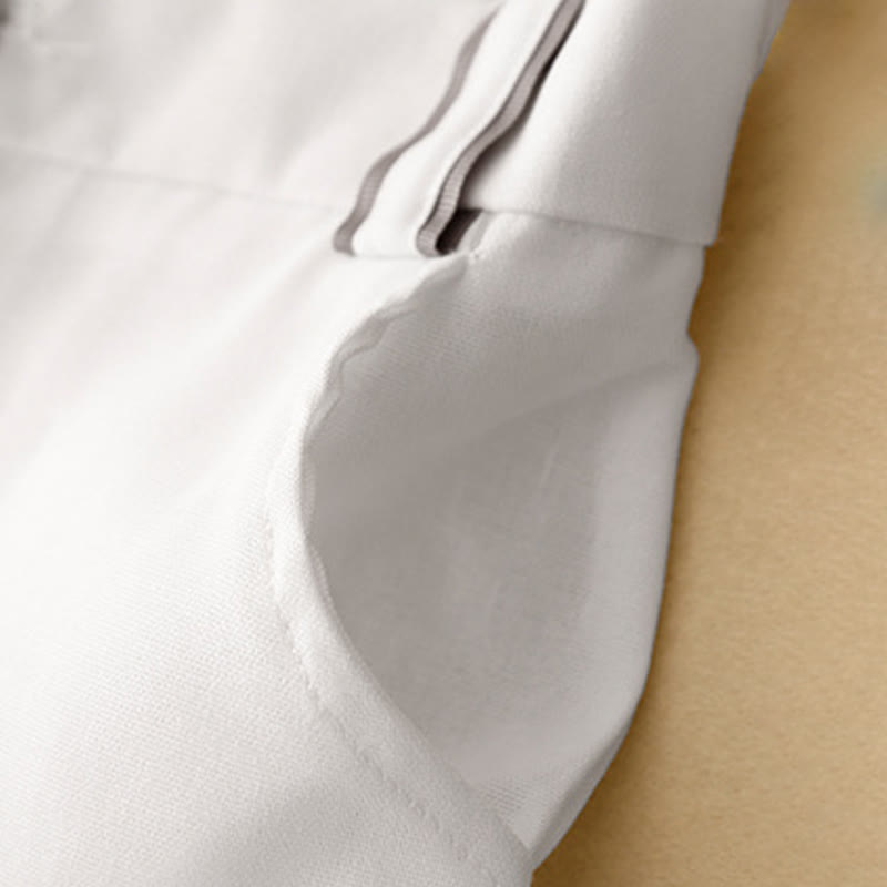 Buddha Stonesカジュアル ストレートレッグデザイン レディース コットンリネン パンツ ポケット付き - image 13