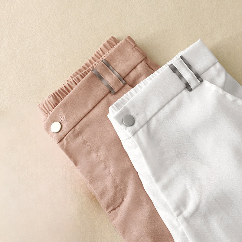 Buddha Stonesカジュアル ストレートレッグデザイン レディース コットンリネン パンツ ポケット付き - image 15