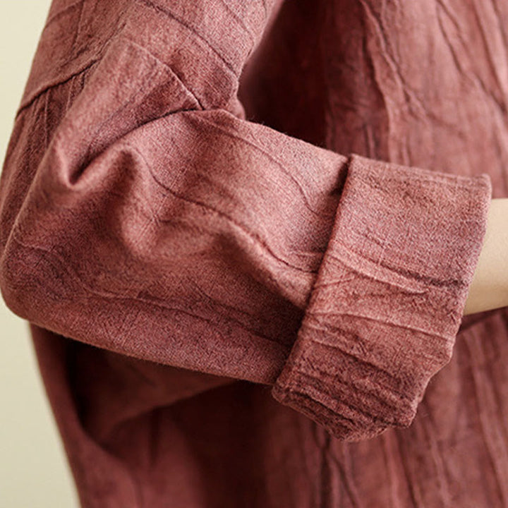 Buddha Stones無地 長袖 レディース コットンリネン ジャケット ポケット付き - image 17