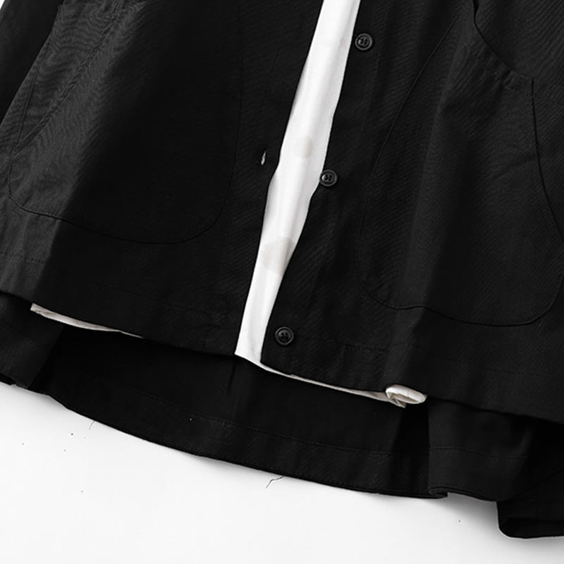 Buddha Stones無地 長袖 レディース コットンジャケット ポケット付き - image 15