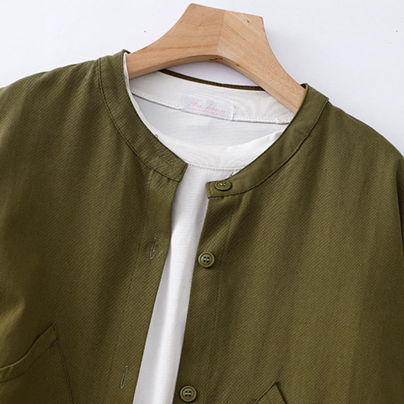 Buddha Stones無地 長袖 レディース コットンジャケット ポケット付き - image 17