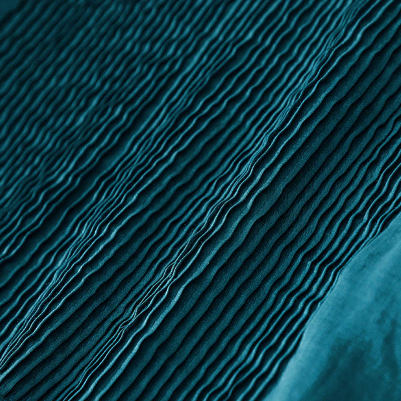 Buddha Stonesカジュアル アコーディオンプリーツ 無地 Vネック 半袖 コットン ミディドレス ポケット付き - image 44